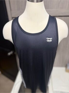 Nasty Pig Black Athletic Tank with White Logo